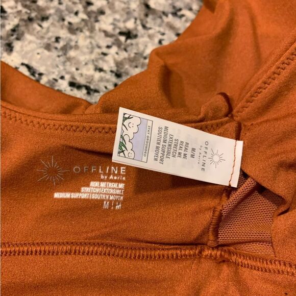 Aerie Sports Bra M Brown Perfect Holiday Gift Ready Stocking Stuffer Gift Under - Picture 8 of 9